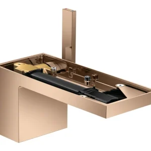 Versand Am Gleichen Tag Axor MyEdition Einhebel-Waschtischmischer 70 ohne Platte mit Push-Open Ablaufgarnitur - Polished Red Gold
