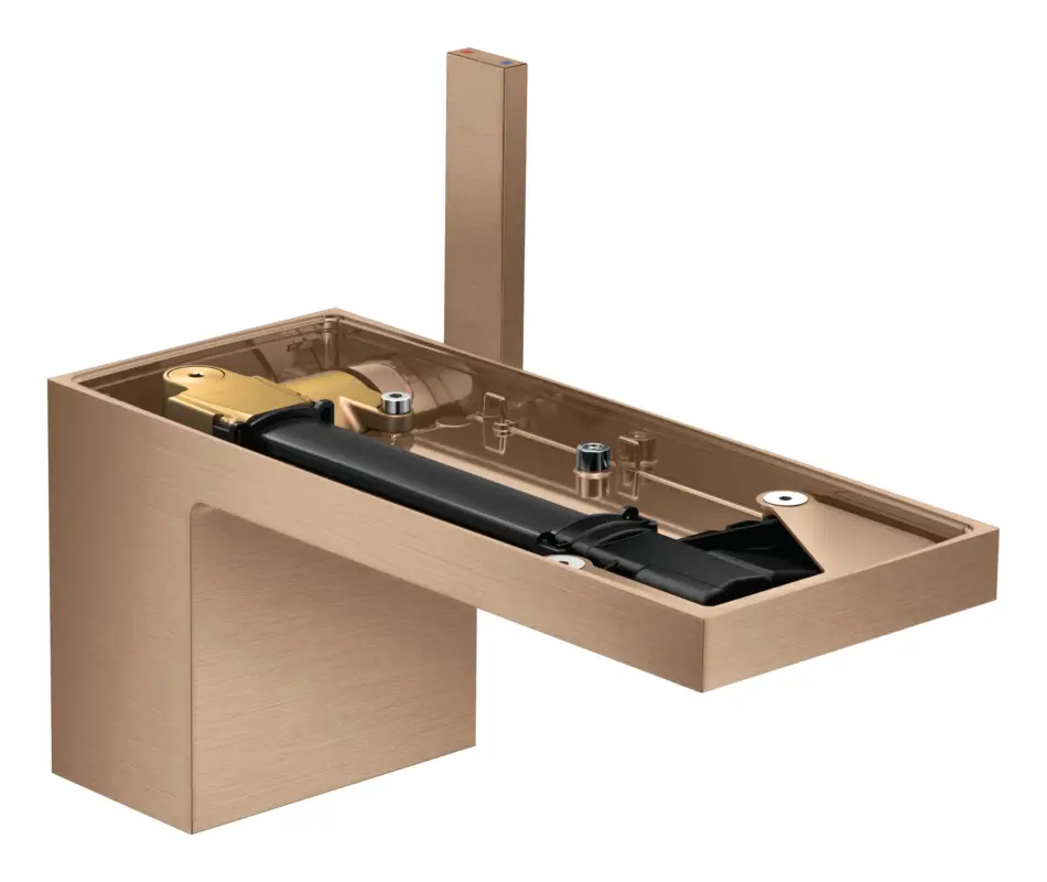 Axor MyEdition Einhebel-Waschtischmischer 70 ohne Platte mit Push-Open Ablaufgarnitur - Brushed Red Gold Nur Heute