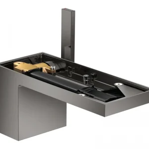 Axor MyEdition Einhebel-Waschtischmischer 70 ohne Platte mit Push-Open Ablaufgarnitur - Polished Black Chrome Ausverkauf