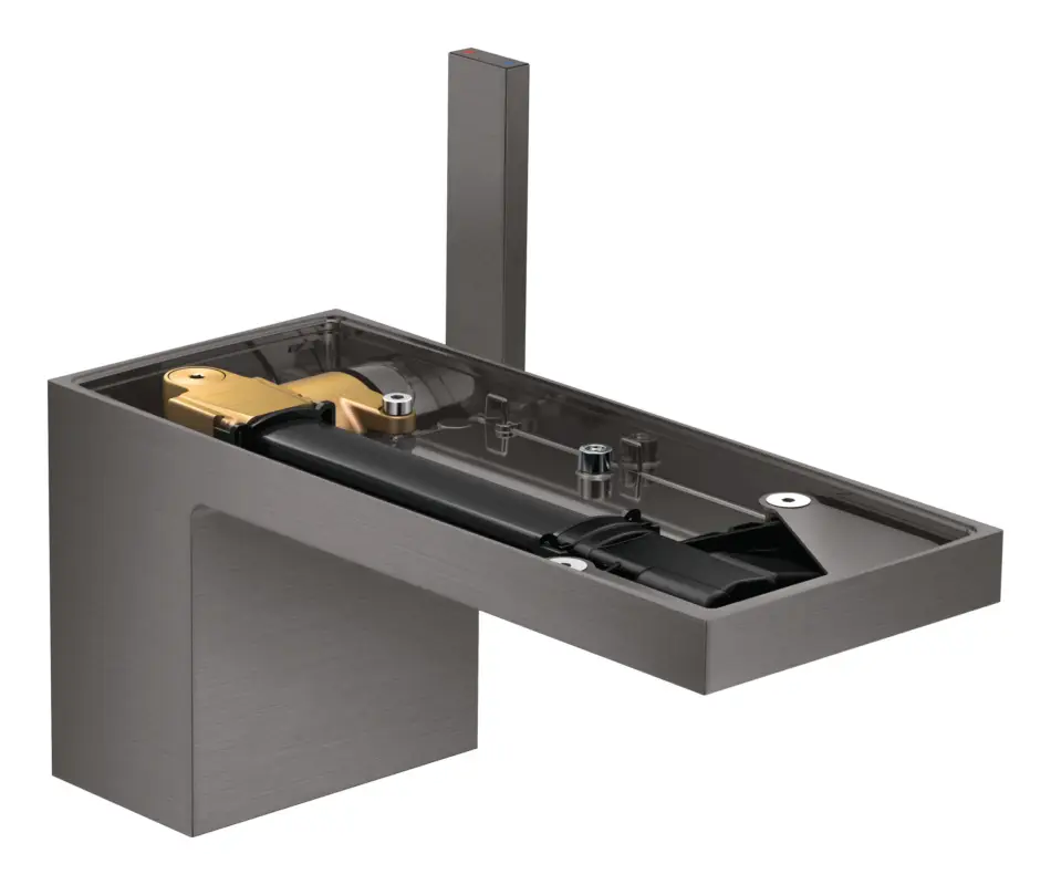 Wochenendangebot Axor MyEdition Einhebel-Waschtischmischer 70 ohne Platte mit Push-Open Ablaufgarnitur - Brushed Black Chrome