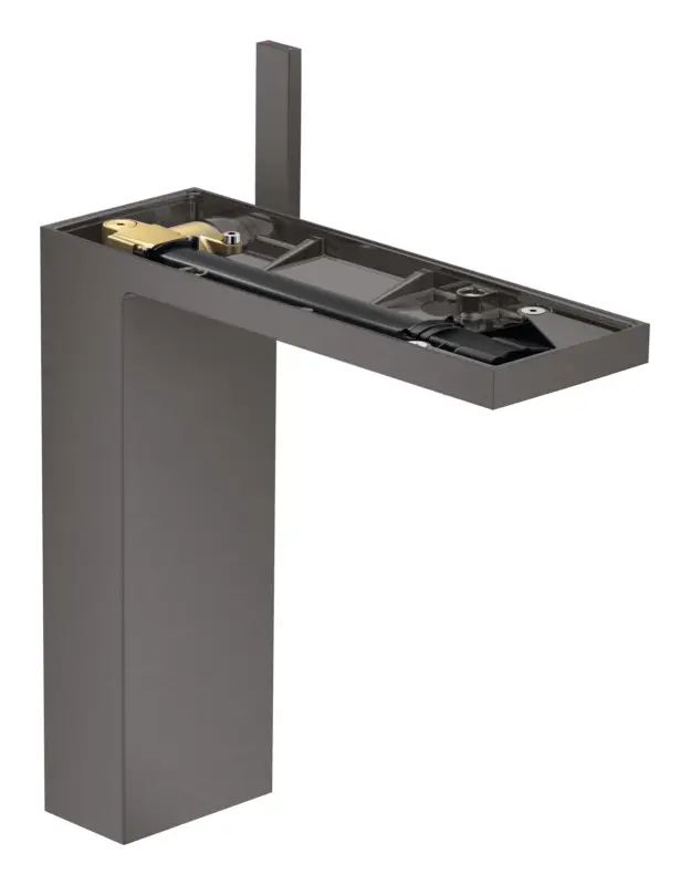 Sale Axor MyEdition Einhebel-Waschtischmischer 230 ohne Platte mit Push-Open Ablaufgarnitur - Brushed Black Chrome