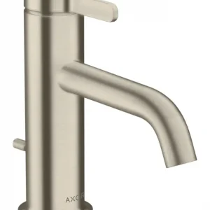 Aktuell Axor One Einhebel-Waschtischmischer 70 mit Zugstangen-Ablaufgarnitur Ausladung 130 mm - Brushed Nickel