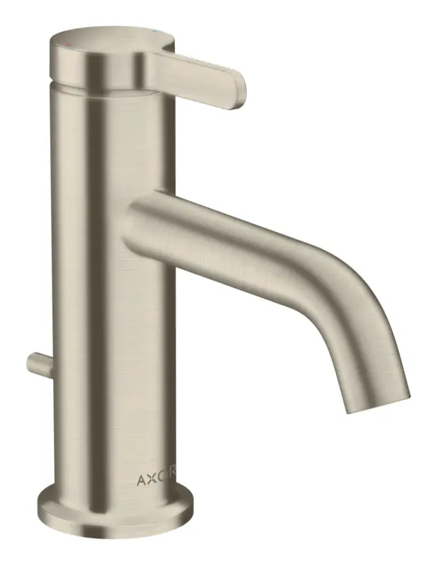 Aktuell Axor One Einhebel-Waschtischmischer 70 mit Zugstangen-Ablaufgarnitur Ausladung 130 mm - Brushed Nickel