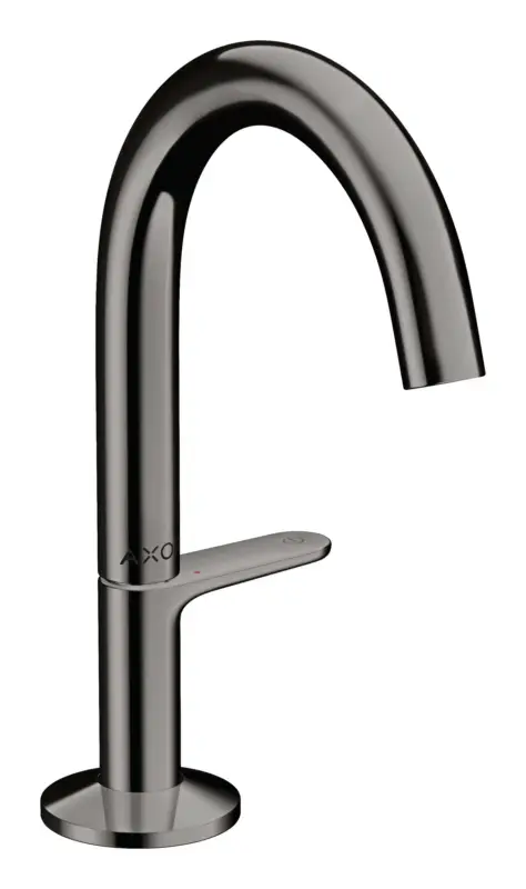 Axor One Waschtischmischer Select 140 mit Push-Open Ablaufgarnitur Ausladung 122 mm - Polished Black Chrome Abverkauf