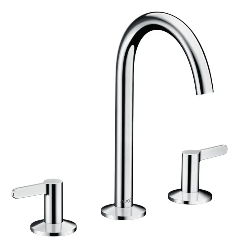 Meistverkauft Axor One 3-Loch Waschtischarmatur 170 mit Push-Open Ablaufgarnitur - Chrom
