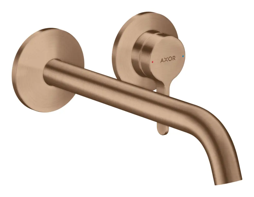 Markenprodukt Axor One Einhebel-Waschtischmischer Unterputz Ausladung 220 mm - Brushed Red Gold