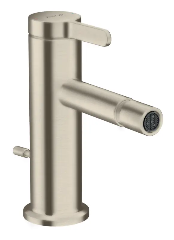 Jetzt Kaufen Axor One Einhebel-Bidetmischer mit Zugstangen-Ablaufgarnitur Ausladung 113 mm - Brushed Nickel