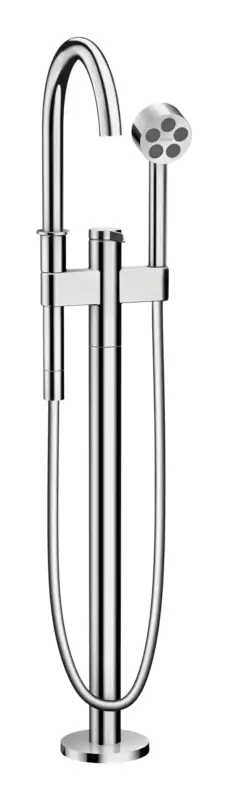 Neu Axor One Einhebel-Wannenmischer bodenstehend mit Hebelgriff - Chrom