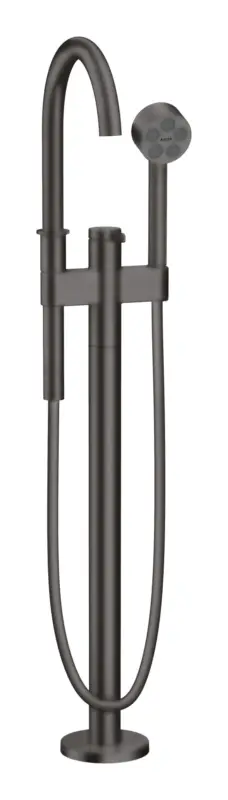Axor One Einhebel-Wannenmischer bodenstehend mit Hebelgriff - Brushed Black Chrome Neuheit