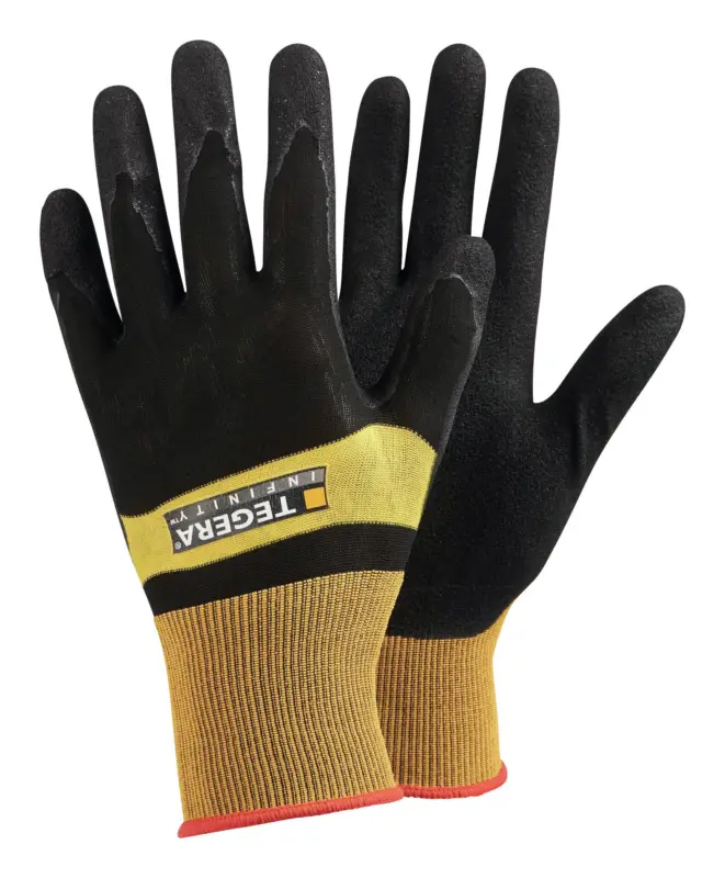 Billig Tegera Strickhandschuh Nitril/PU 8802, Größe 8(Verpackungseinheit: 6Paar)
