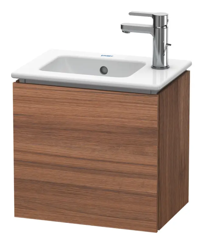 Duravit L-Cube Waschtischunterschrank mit 1 Tür Anschlag rechts 420 x 400 x 294 mm - Nussbaum Matt Preis Gesenkt
