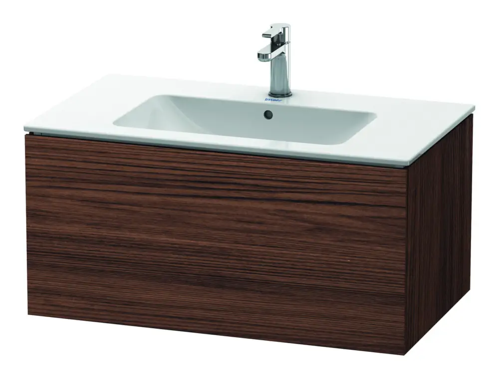 Sichere Zahlung Duravit L-Cube Waschtischunterschrank mit 1 Auszug 820 x 400 x 481 mm - Nussbaum dunkel Matt