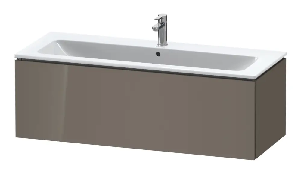 Duravit L-Cube Waschtischunterschrank mit 1 Auszug 1220 x 400 x 481 mm - Flanellgrau Hochglanz Lack Heißes Angebot
