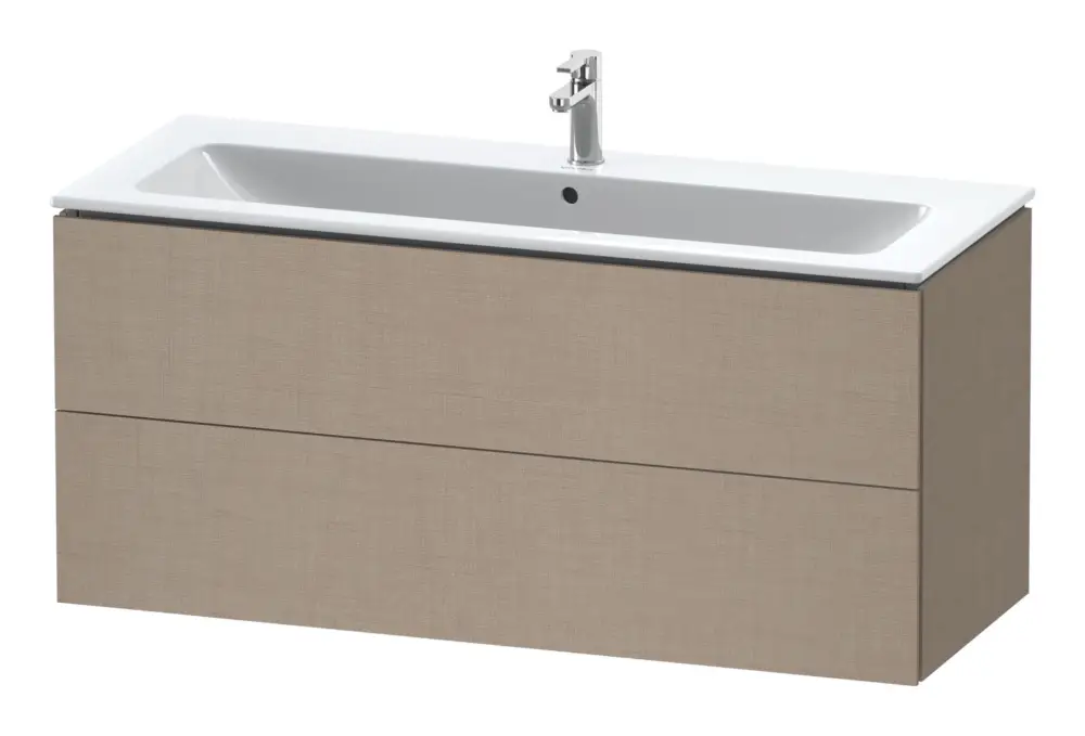 Bestpreis Duravit L-Cube Waschtischunterschrank mit 2 Auszügen 1220 x 550 x 481 mm - Leinen Matt