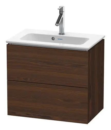 Bestseller Duravit L-Cube Waschtischunterschrank mit 2 Auszügen 620 x 550 x 391 mm - Nussbaum gebürstet Matt