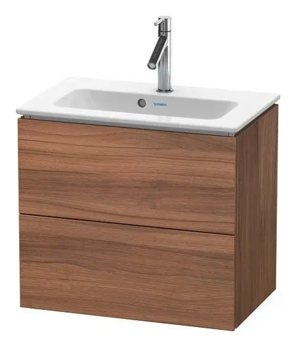 Duravit L-Cube Waschtischunterschrank mit 2 Auszügen 620 x 550 x 391 mm - Nussbaum Matt Sonderangebot