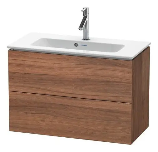 Garantierte Lieferung Duravit L-Cube Waschtischunterschrank mit 2 Auszügen 820 x 550 x 391 mm - Nussbaum Matt