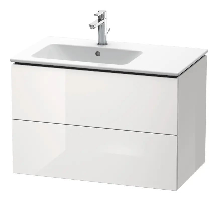 Preiswert Duravit L-Cube Waschtischunterschrank für Becken links mit 2 Auszügen 820 x 550 x 481 mm - Betongrau Matt