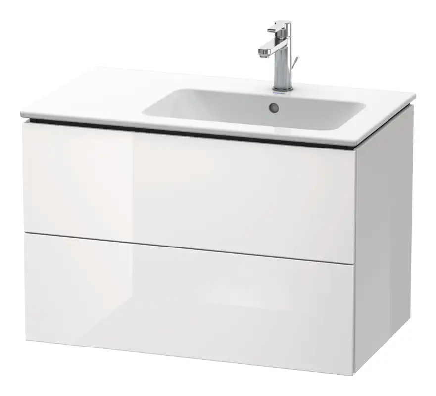 Duravit L-Cube Waschtischunterschrank für Becken rechts mit 2 Auszügen 820 x 550 x 481 mm - Nussbaum Matt Top-Angebot