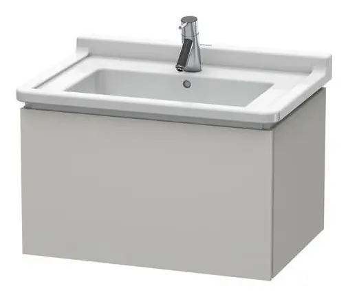 Duravit L-Cube Waschtischunterschrank mit 1 Auszug 670 x 408 x 469 mm - Betongrau Matt Jetzt Kaufen