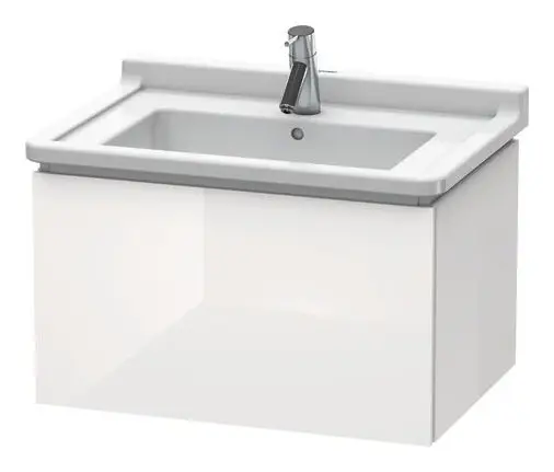 Sofort Bestellen Duravit L-Cube Waschtischunterschrank mit 1 Auszug 670 x 408 x 469 mm - Weiß Hochglanz Dekor