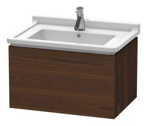 Duravit L-Cube Waschtischunterschrank mit 1 Auszug 670 x 408 x 469 mm - Nussbaum gebürstet Matt Markenprodukt