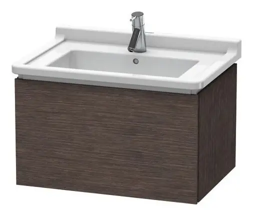 Duravit L-Cube Waschtischunterschrank mit 1 Auszug 670 x 408 x 469 mm - Eiche dunkel gebürstet Matt Neu Im Sortiment