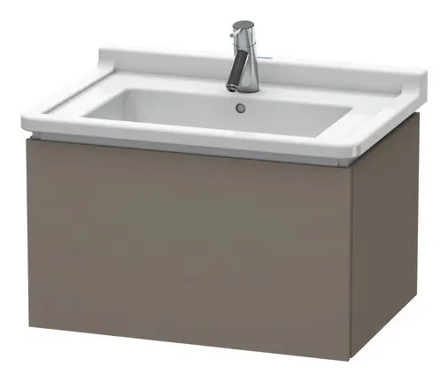 Angebot Duravit L-Cube Waschtischunterschrank mit 1 Auszug 670 x 408 x 469 mm - Flanellgrau Seidenmatt Lack