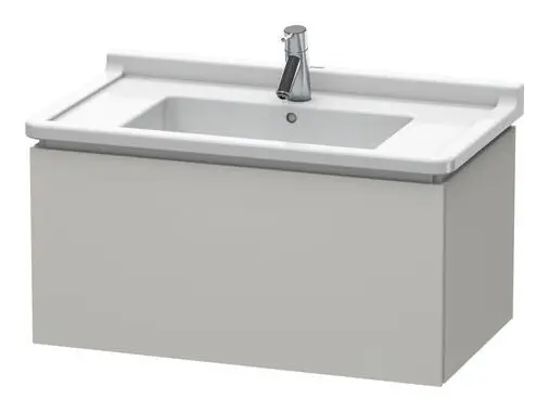 Duravit L-Cube Waschtischunterschrank mit 1 Auszug 820 x 408 x 469 mm - Betongrau Matt Highlight