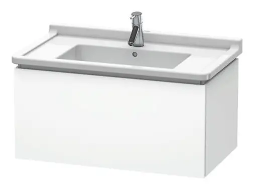 Neu Duravit L-Cube Waschtischunterschrank mit 1 Auszug 820 x 408 x 469 mm - Weiß Matt