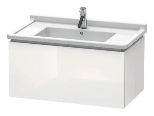 Mega-Angebot Duravit L-Cube Waschtischunterschrank mit 1 Auszug 820 x 408 x 469 mm - Weiß Hochglanz Dekor