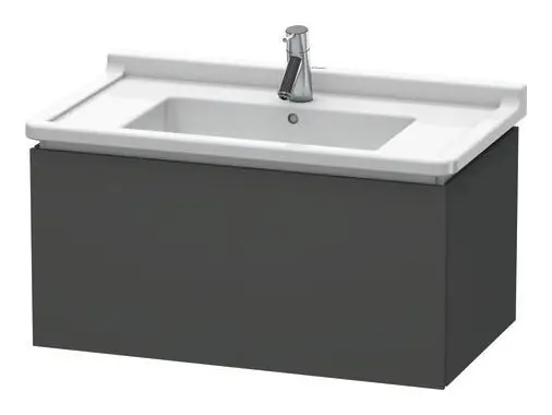 Duravit L-Cube Waschtischunterschrank mit 1 Auszug 820 x 408 x 469 mm - Graphit Matt Jetzt Kaufen