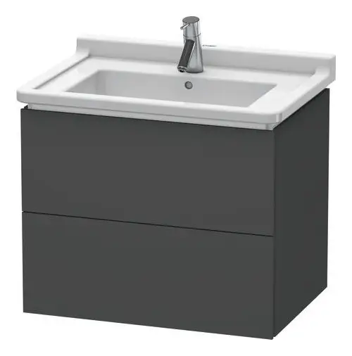 Knallerangebot Duravit L-Cube Waschtischunterschrank mit 2 Auszügen 670 x 558 x 469 mm - Graphit Matt