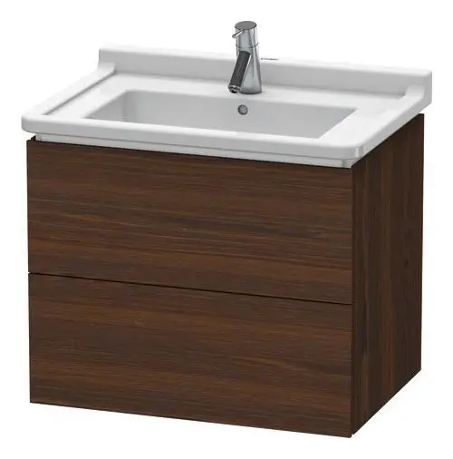 Sofort Bestellen Duravit L-Cube Waschtischunterschrank mit 2 Auszügen 670 x 558 x 469 mm - Nussbaum gebürstet Matt