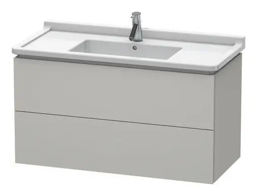 Jetzt Bestellen Duravit L-Cube Waschtischunterschrank mit 2 Auszügen 1020 x 558 x 469 mm - Betongrau Matt