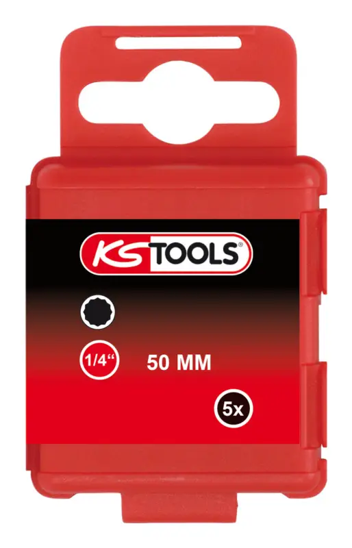 Wochenendangebot KS Tools 1/4" Bit XZN, 50 mm, M4, 5er Pack