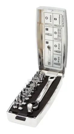 Abverkauf KS Tools 1/4" CHROMEplus Bit-Satz, 20-teilig