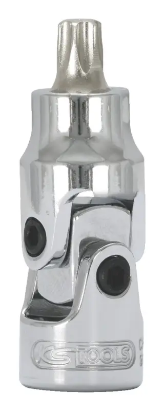 KS Tools 1/4" CHROMEplus Gelenk-Bit-Stecknuss Torx, T10 Garantierte Lieferung