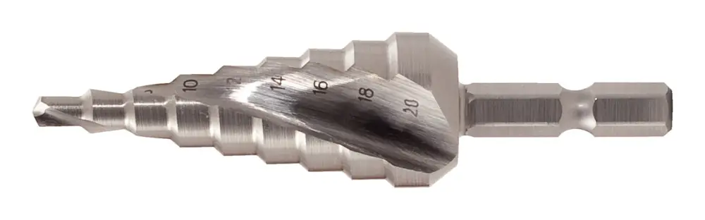 KS Tools 1/4" HSS Stufenbohrer-Bit, Ø 4-12 mm, 9 Stufen Neue Kollektion