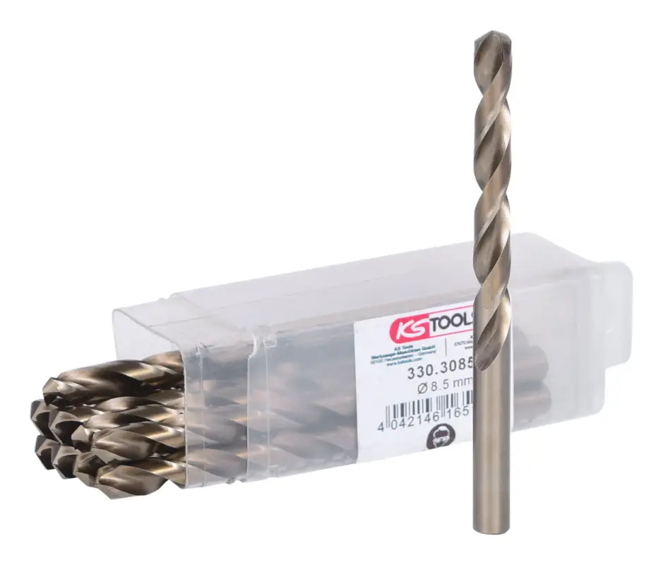 KS Tools HSS-G Co 5 Spiralbohrer, 8,5 mm, 10er Pack Knallerangebot