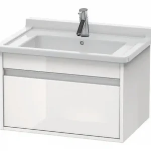 Abverkauf Duravit Ketho Waschtischunterschrank für 030470 mit 1 Auszug 650 x 410 x 455 mm - Weiß Hochglanz