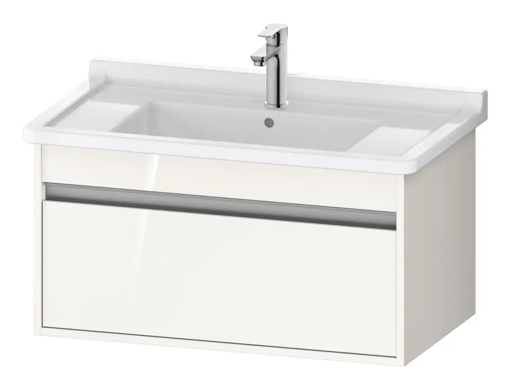 Duravit Ketho Waschtischunterschrank für 030480 mit 1 Auszug 800 x 410 x 455 mm - Weiß Hochglanz Finale Aktion