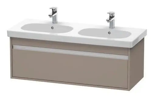 Nur Für Kurze Zeit Duravit Ketho Waschtischunterschrank für Doppelwaschtisch 034812 mit 1 Auszug 1150 x 410 x 455 mm - Basalt Matt