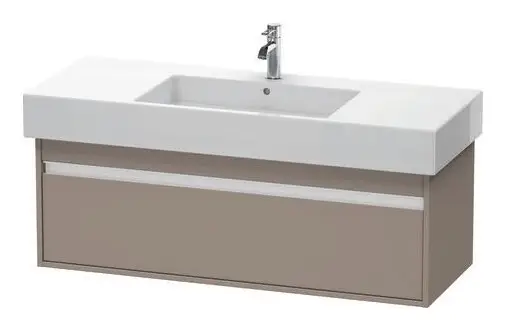 Garantierte Lieferung Duravit Ketho Waschtischunterschrank für 032912 mit 1 Auszug 1200 x 410 x 455 mm - Basalt Matt