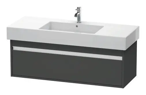 Duravit Ketho Waschtischunterschrank für 032912 mit 1 Auszug 1200 x 410 x 455 mm - Graphit Matt Neuheit