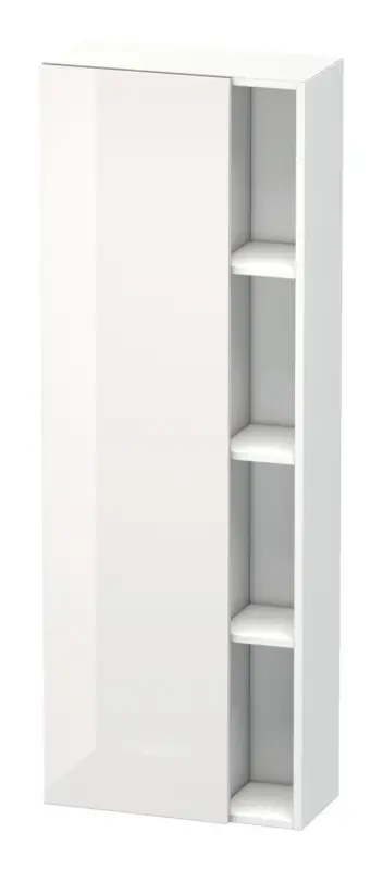 Letzte Chance Duravit DuraStyle Hochschrank mit 1 Tür Anschlag links 500 x 240 x 1400 mm - Weiß Hochglanz / Weiß Matt