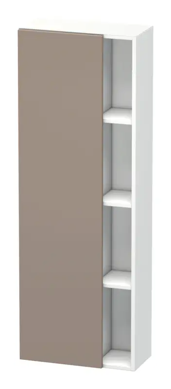Duravit DuraStyle Hochschrank mit 1 Tür Anschlag links 500 x 240 x 1400 mm - Basalt Matt / Weiß Matt Garantierte Lieferung