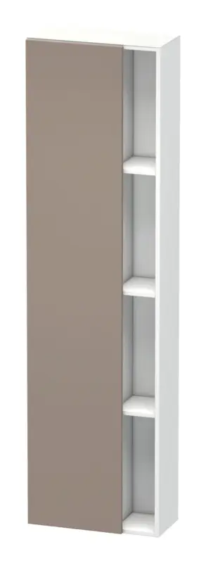 Top-Seller Duravit DuraStyle Hochschrank mit 1 Tür Anschlag links 500 x 240 x 1800 mm - Basalt Matt / Weiß Matt