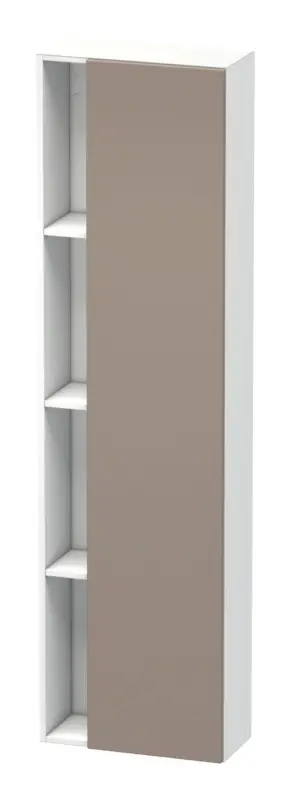 Duravit DuraStyle Hochschrank mit 1 Tür Anschlag rechts 500 x 240 x 1800 mm - Basalt Matt / Weiß Matt Solange Der Vorrat Reicht