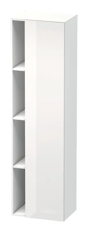 Duravit DuraStyle Hochschrank mit 1 Tür Anschlag rechts 500 x 360 x 1800 mm - Weiß Hochglanz / Weiß Matt Sichere Zahlung